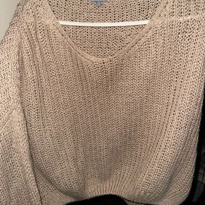 Tan knitted sweater